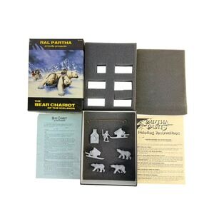 Vintage 1985 Ral Partha Bear Chariot Of The Icelands 10-410 Complete NOS